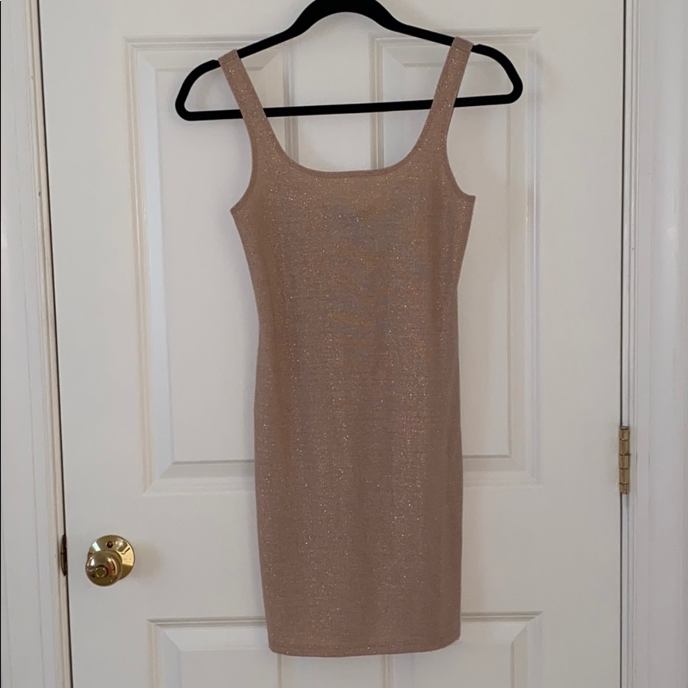 Forever 21 Rose Gold Mini Dress